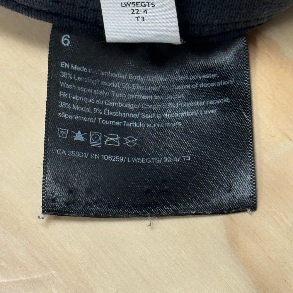 Lululemon Softstreme High-Rise‎ Pant Regular Sz 6 Black Charcoal Wide Leg - Picture 11 of 16
